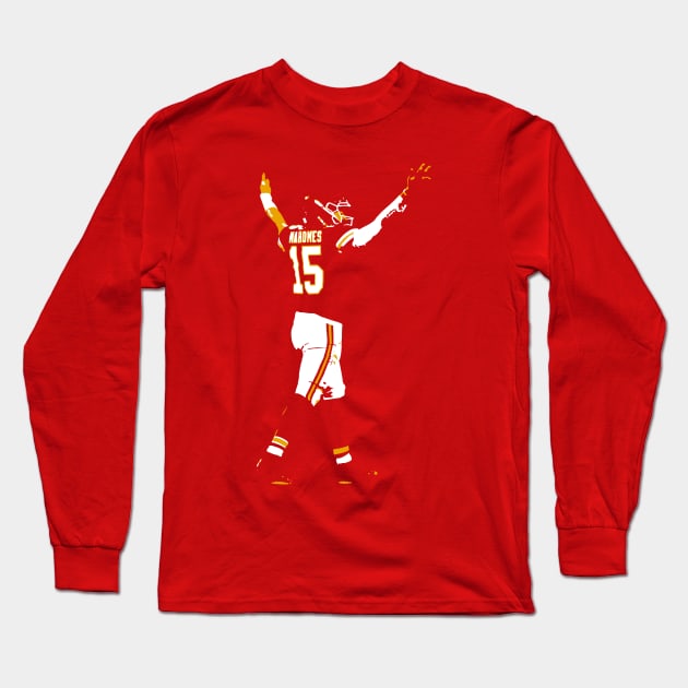 Patrick Mahomes Long Sleeve T-Shirt by Pattison52